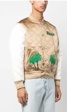 Rhude Bomber Jacket Port de Gustavis - Large NWT